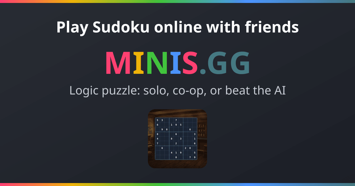 Sudoku on Minis.gg